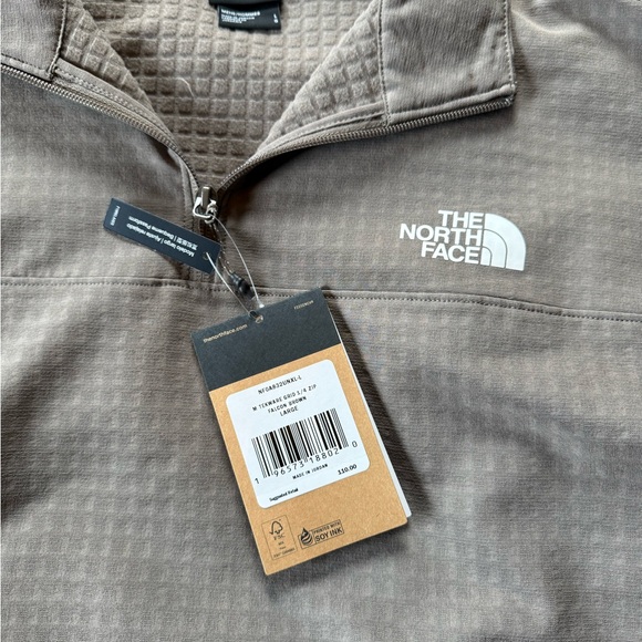 The North Face Men's Zip Up Sweater - Brown - Picture 1 of 3
